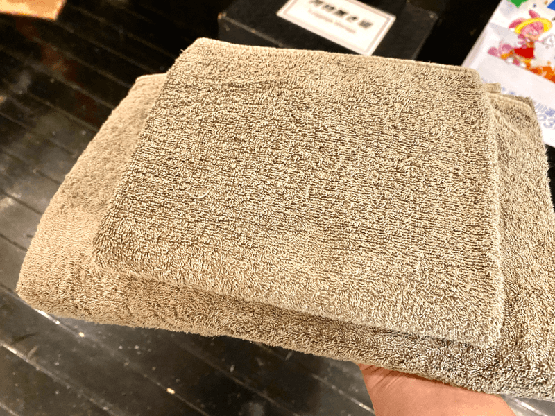 思川温泉のタオルレンタル